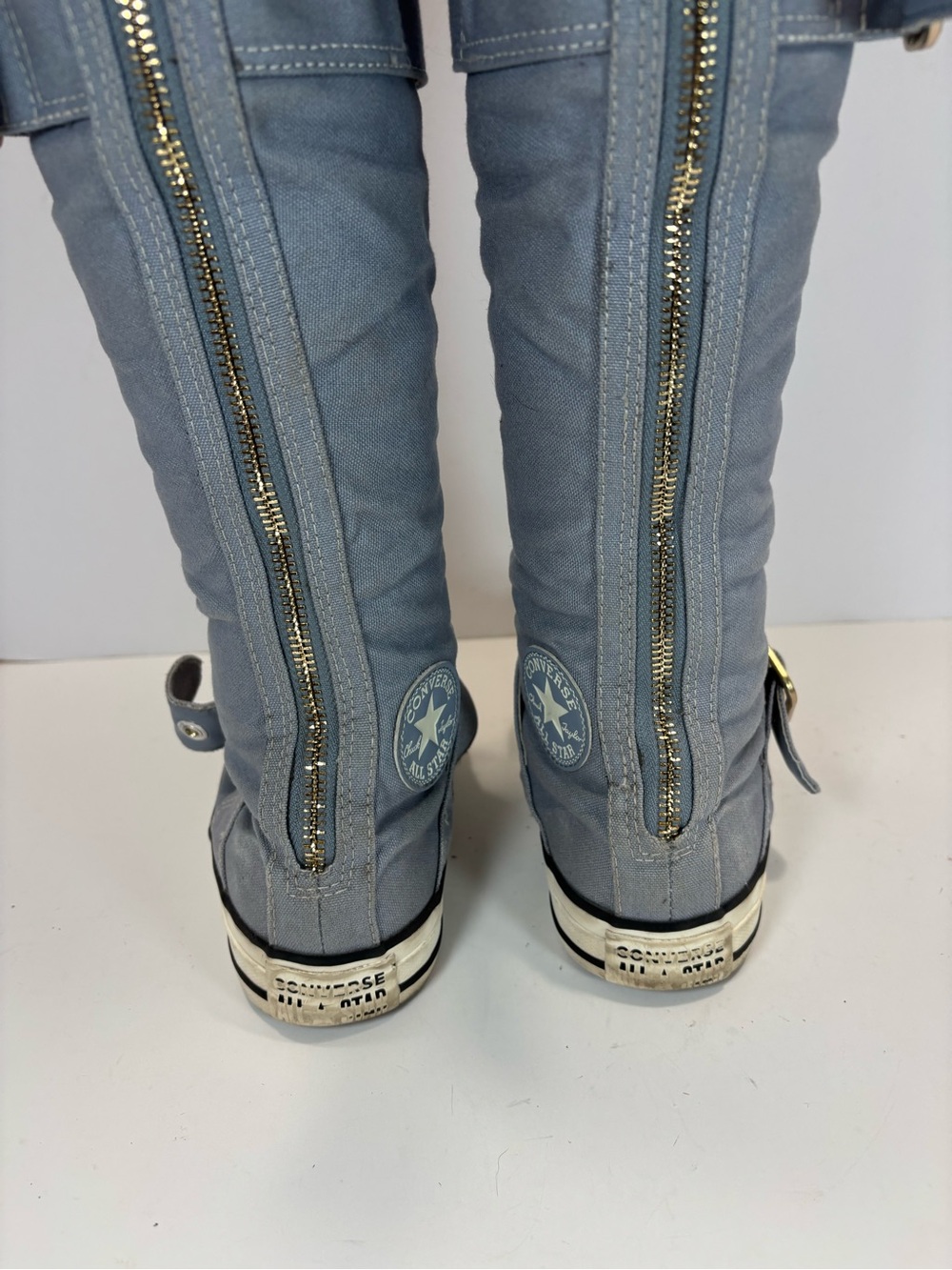 Converse Chuck Taylor All Star XXHi Buckles Knee-High Boots Blue Women 5.5 Y2K - Picture 8 of 12